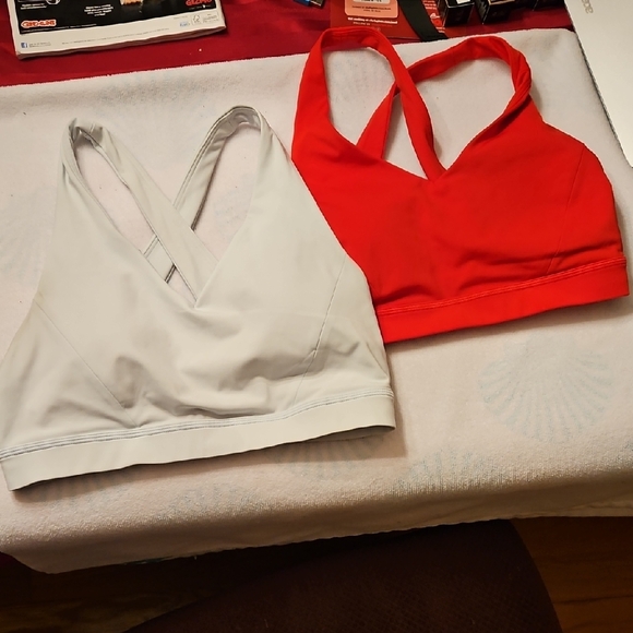 lululemon athletica Red and White Bra Set - Picture 1 of 7